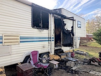 Camper fire-story