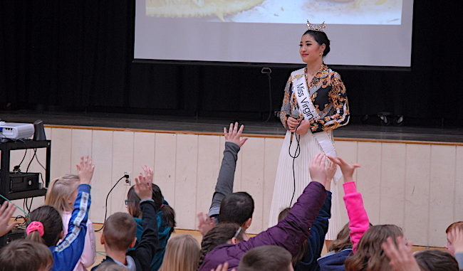 Miss Virginia at Stanley Elem