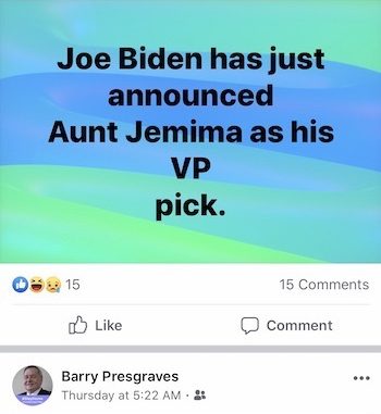 Presgraves Facebook post 08-02-20