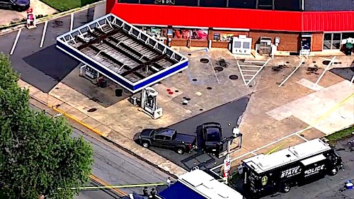 Luray shooting scene arial