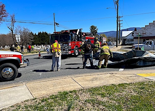 Seventh Day Adventists Church roof blows off