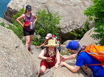 Old Rag summit and rock scramble. July 1, 2022