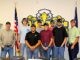 Buck Ancell- Rosendin, Kyle Nicholson, Robin Hernandez, Jacob Williams, Jacob Sours, Cole Shifflett, Aaron Wright, Gary Hall- IBEW Local 26 (L to R)