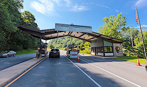 Shenandoah National Park entrance station